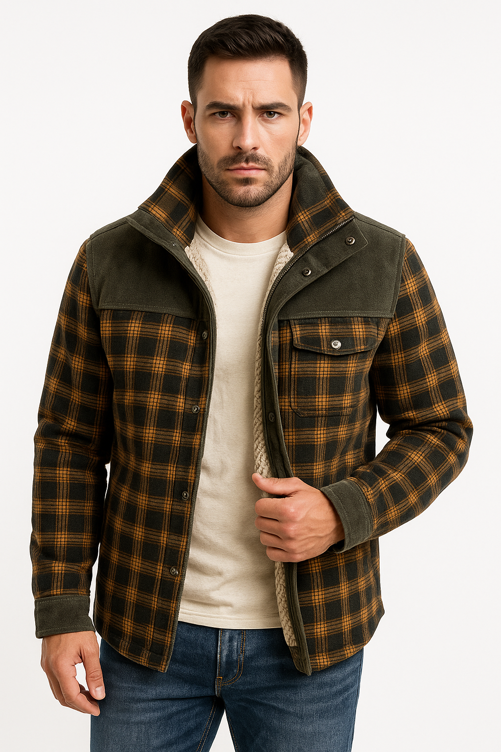 Heren gevoerd overhemd - Harven