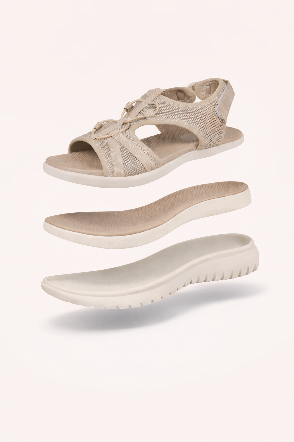 Orthopedische sandalen met dubbele verstelbare band en ergonomische binnenzool - Sarel
