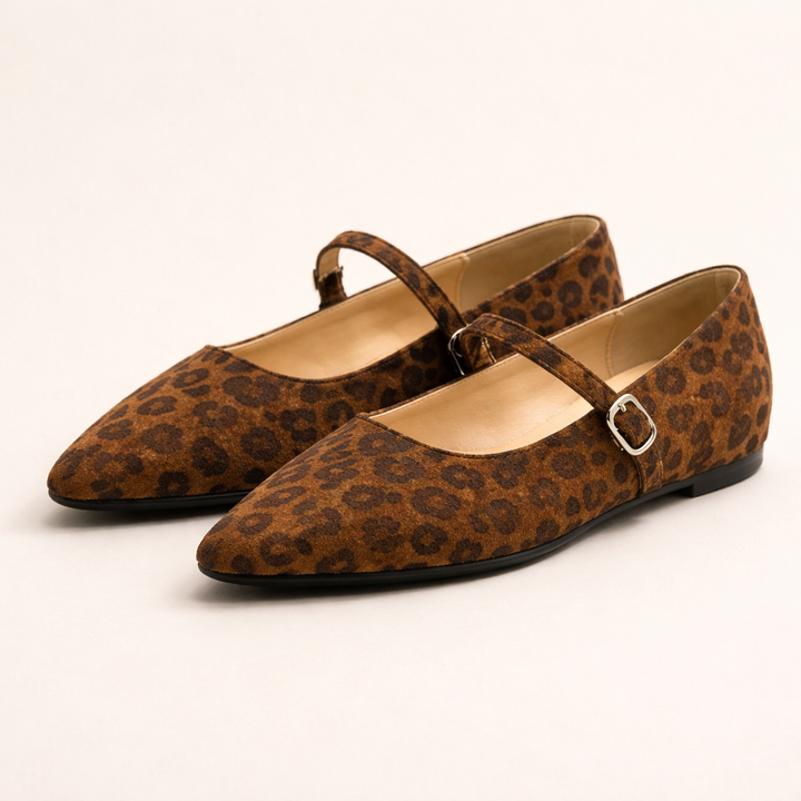 Ballerina pumps met riem en gesp - Tatsuki