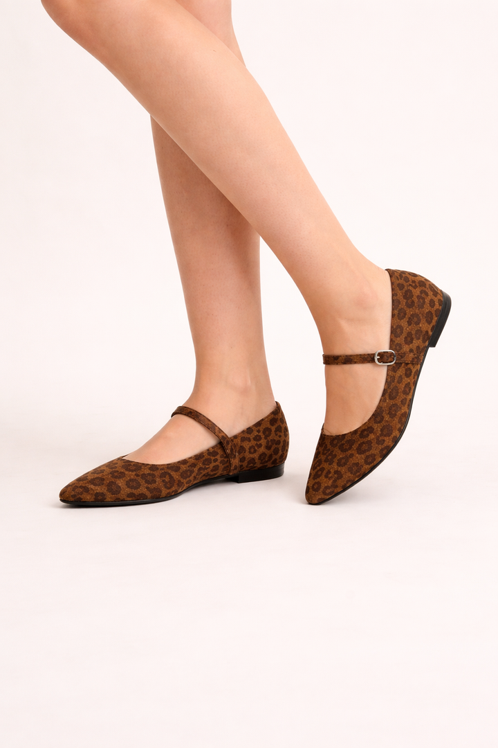 Ballerina pumps met riem en gesp - Tatsuki