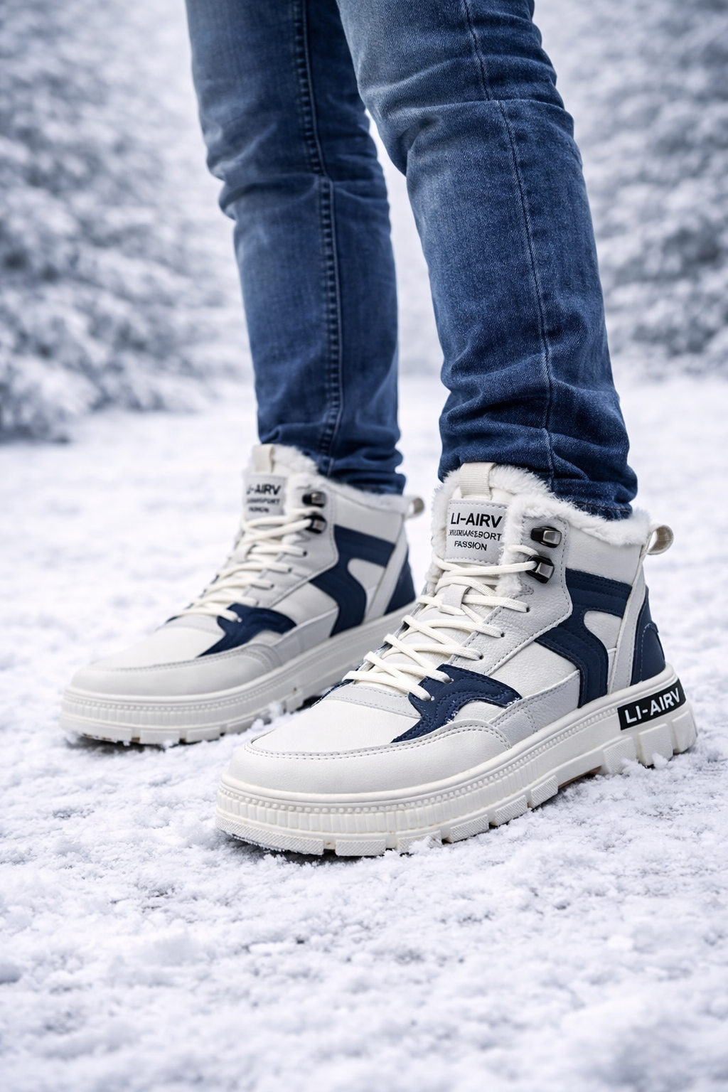 Winter thermische enkellaarsjes voor heren - Brakov