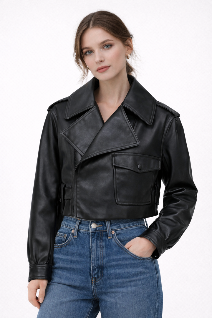 Lichtgewicht damesjack met brede revers - Lauren