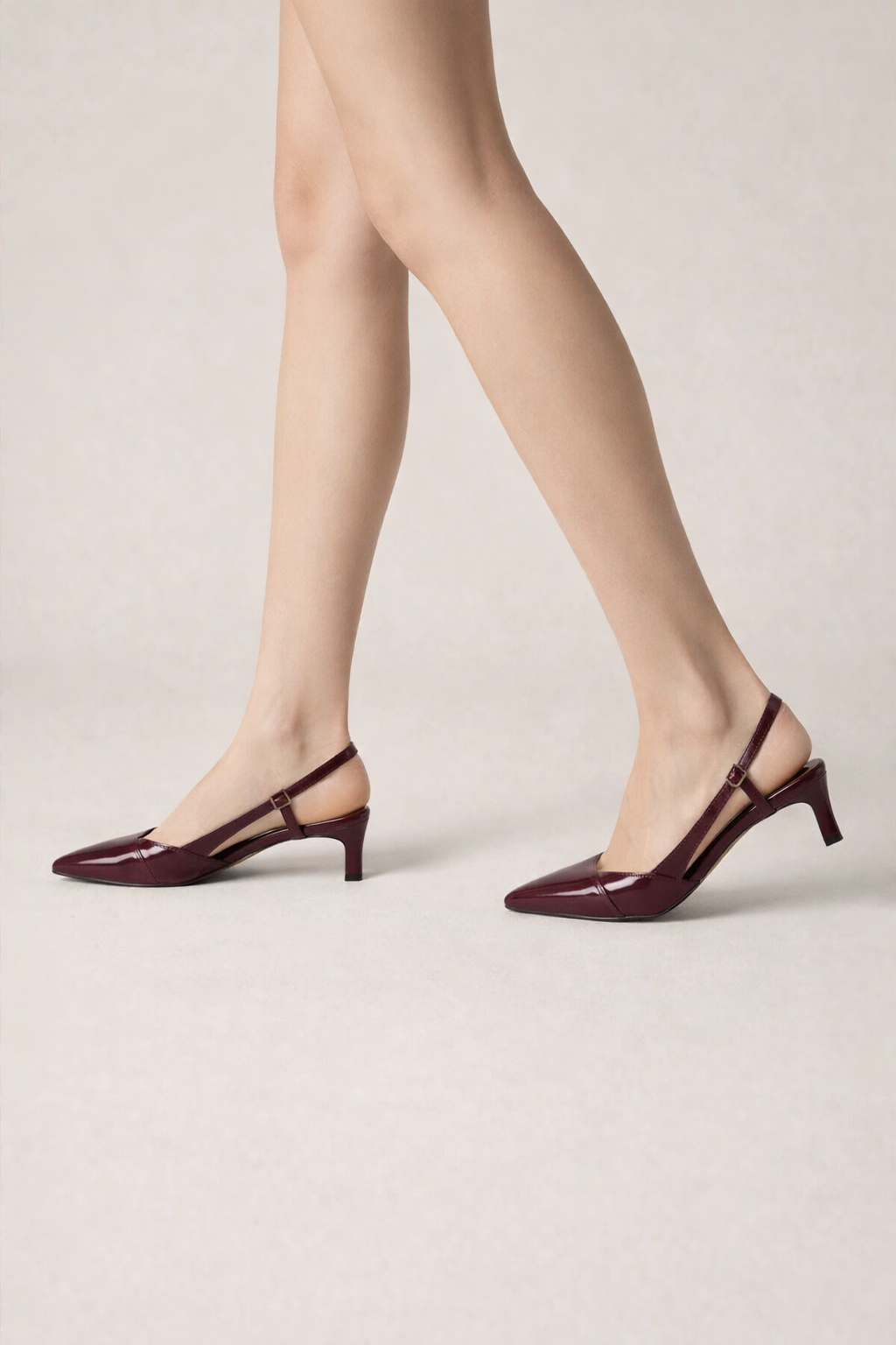 Damesschoenen open teen fijn riempje instap lage hak elegant - Chloé