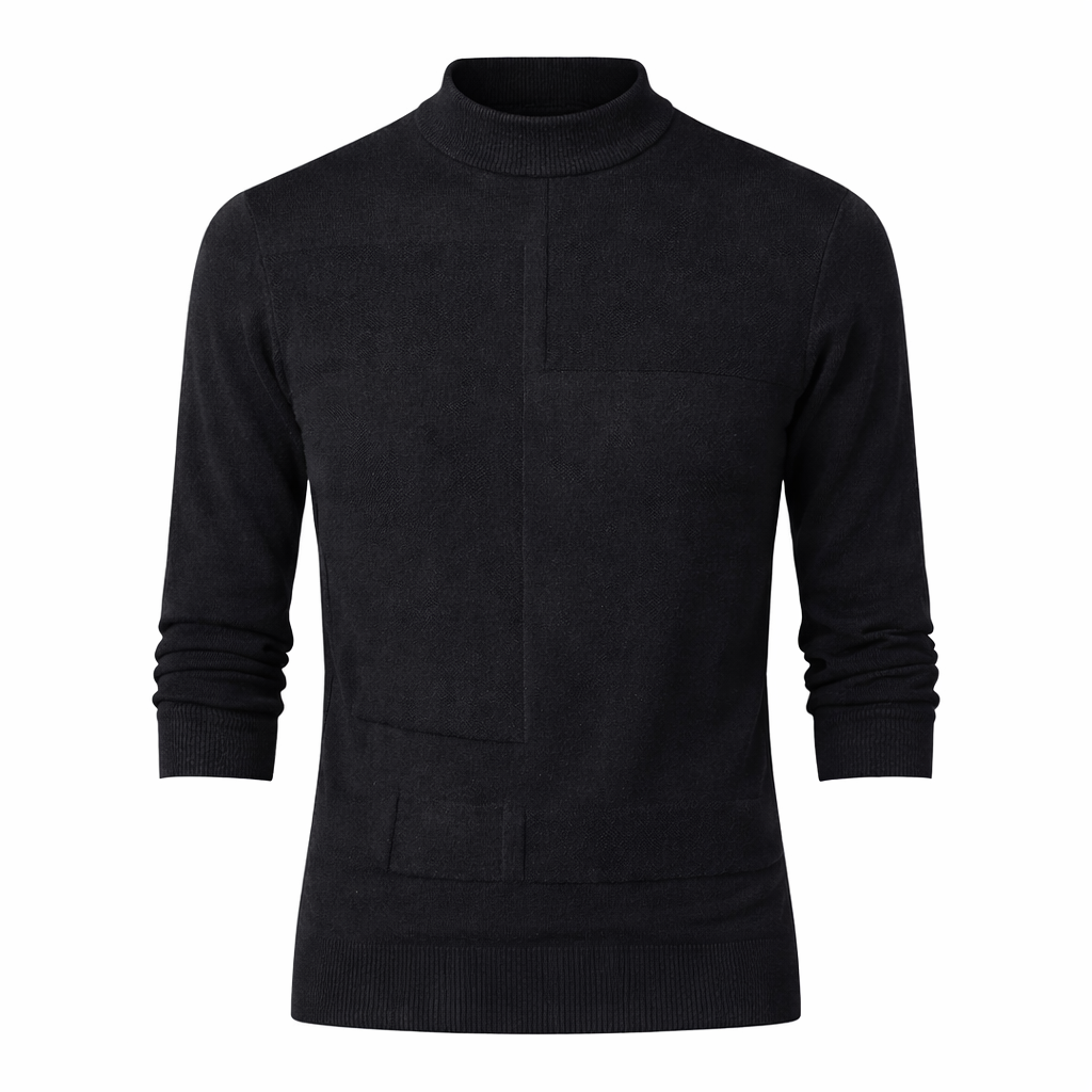 Gebreide basistrui voor heren met lange mouwen - Rainer