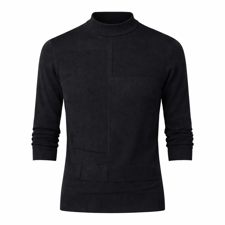 Gebreide basistrui voor heren met lange mouwen - Rainer