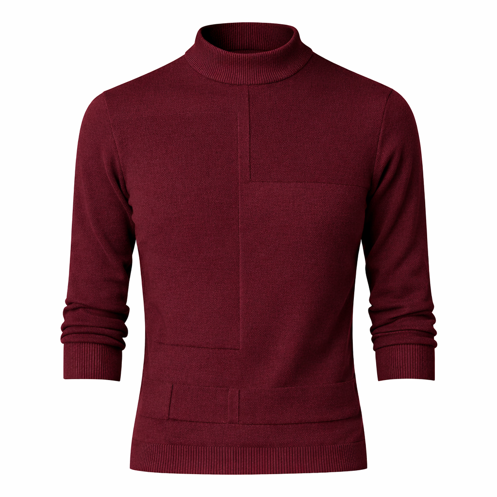Gebreide basistrui voor heren met lange mouwen - Rainer