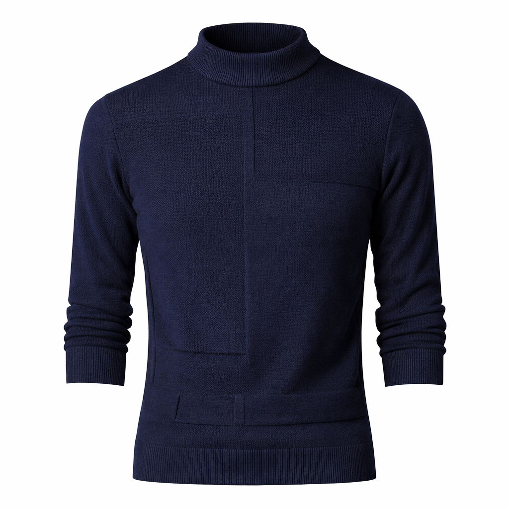 Gebreide basistrui voor heren met lange mouwen - Rainer