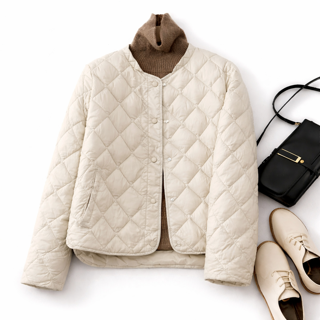 Gewatteerd damesjack voor tussen het seizoen - Alina