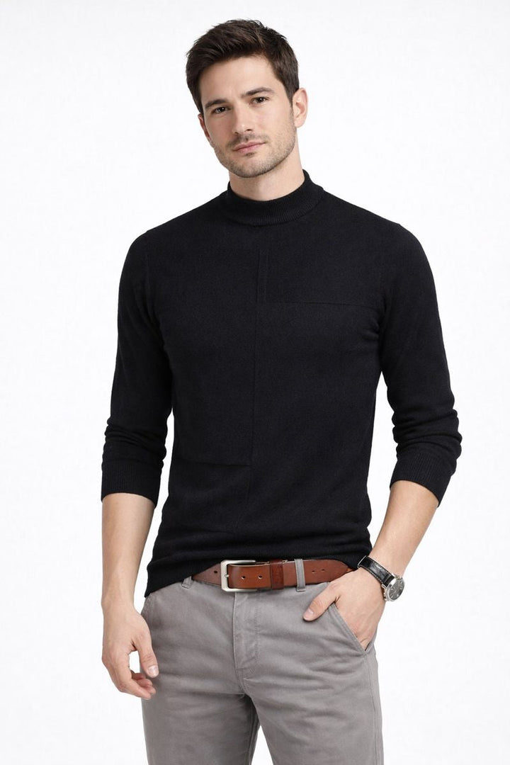 Gebreide basistrui voor heren met lange mouwen - Rainer