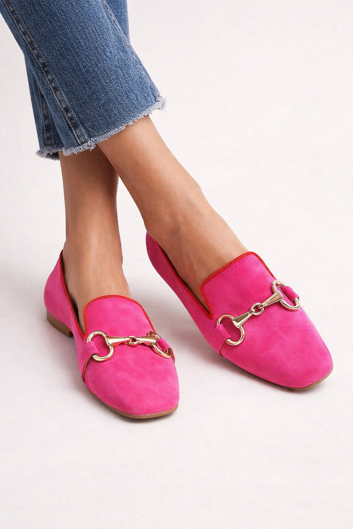 Elegante dames loafers metallic detail veelzijdig klassiek ontwerp - Maelys