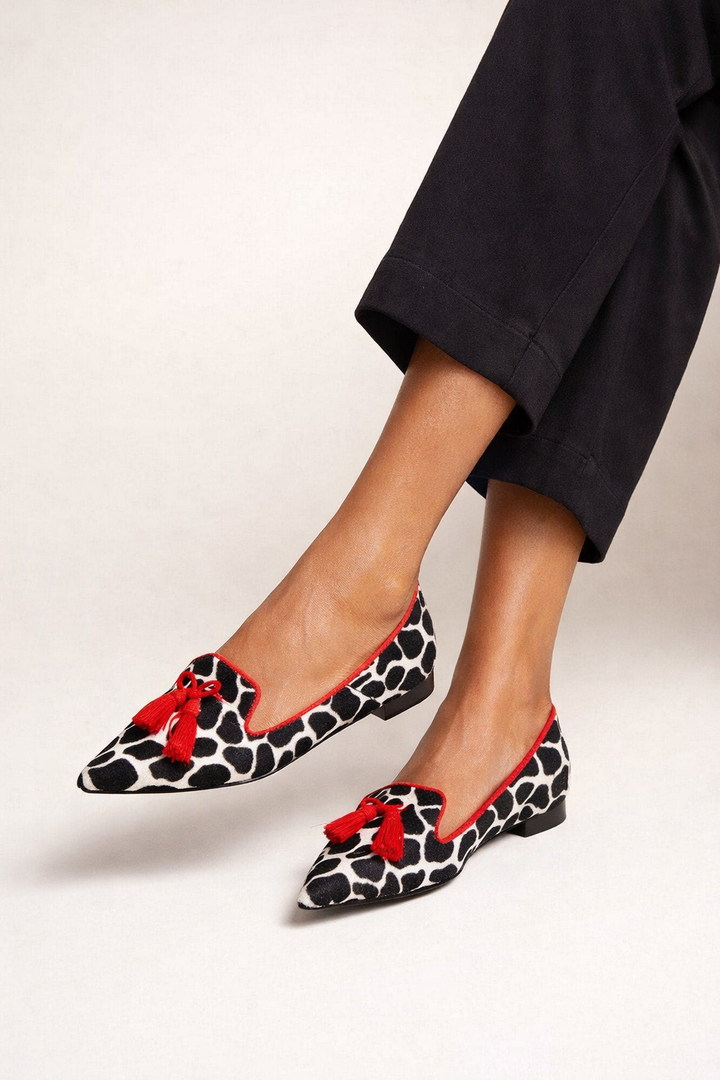 Dames mocassins met franjes en een platte snit - Cosette