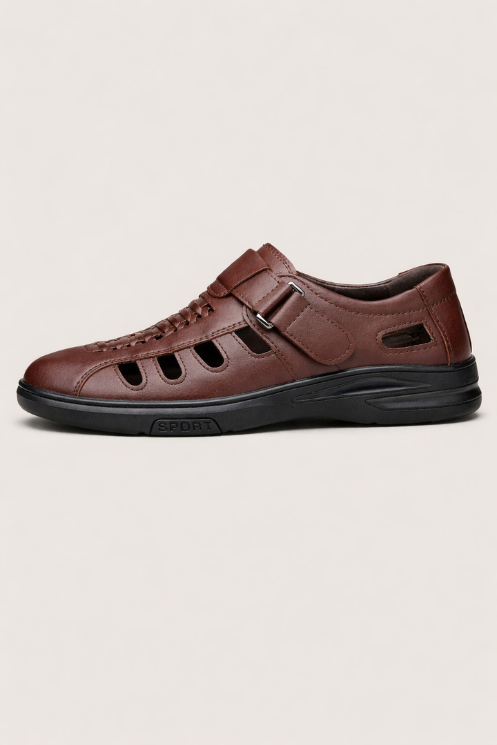 Herensandalen met klittenbandsluiting en geventileerd ontwerp - Bruno
