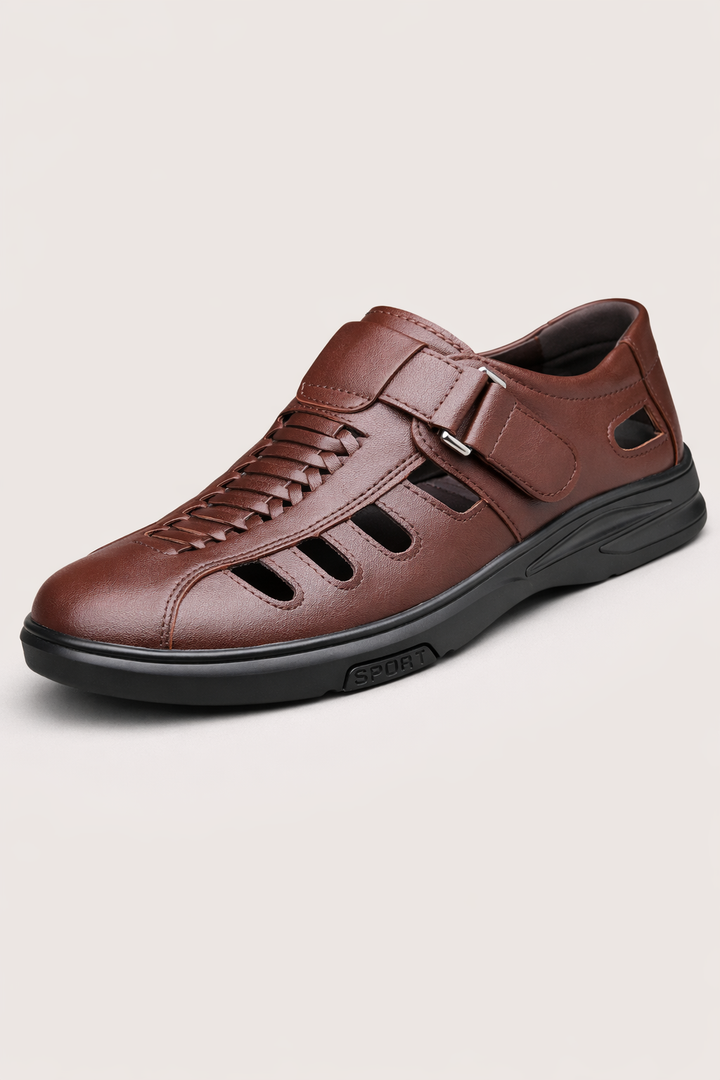 Herensandalen met klittenbandsluiting en geventileerd ontwerp - Bruno