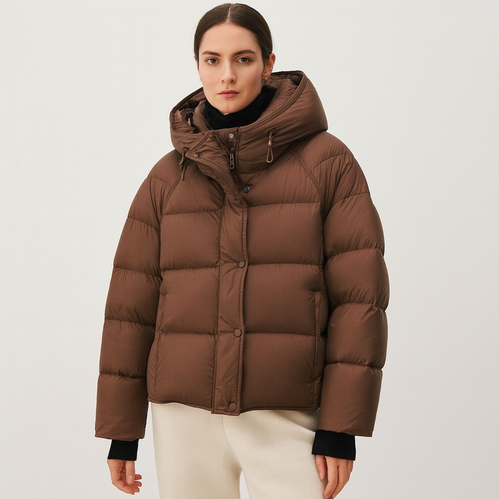 Gewatteerd wikkeljack voor dames - Yerinna