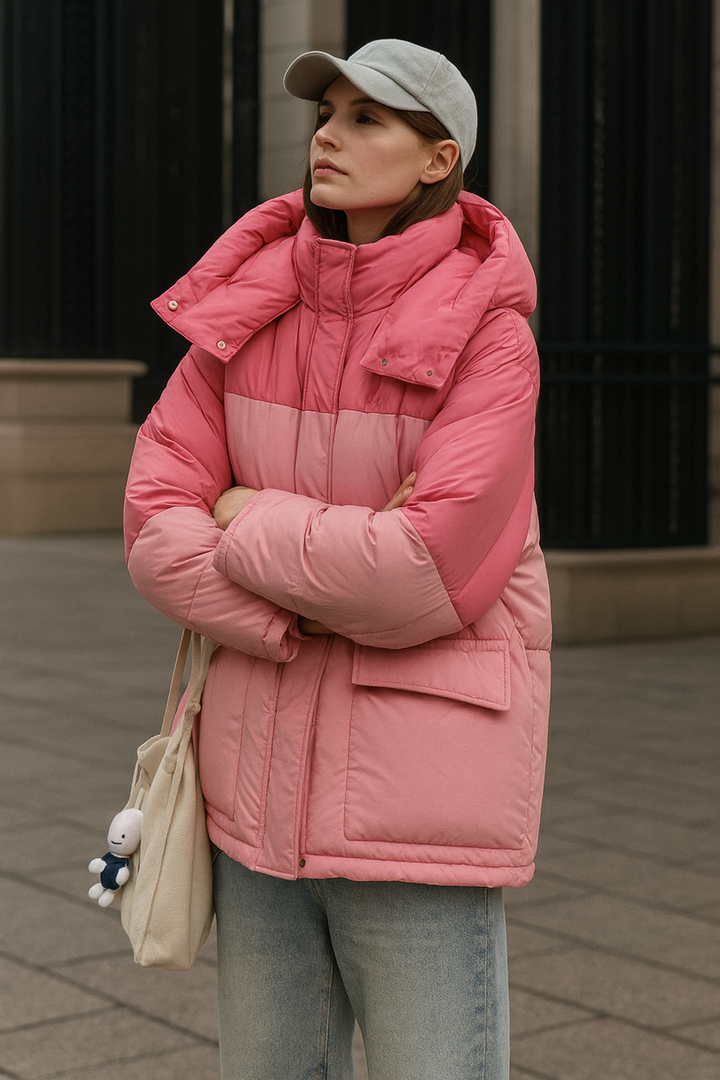 Gewatteerd damesjack met volume-effect - Davinna