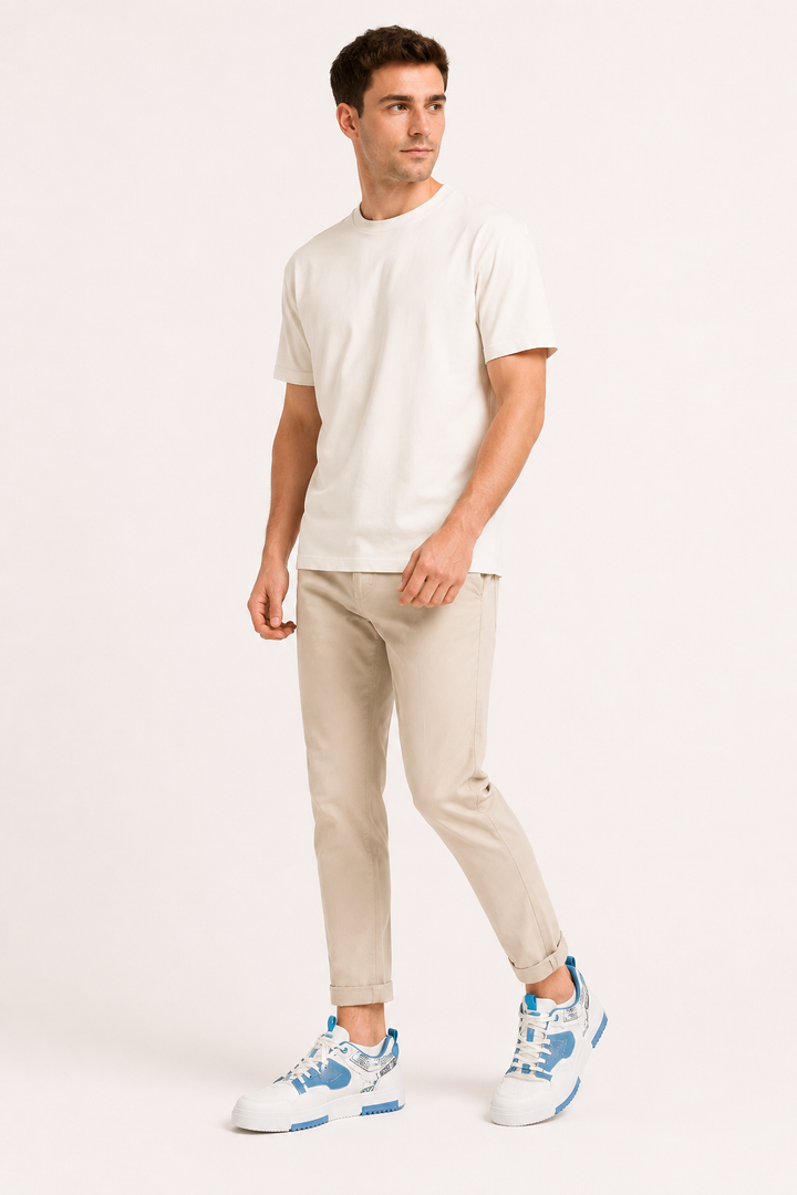 Ademende casual herensneakers met dikke zool - Dietrich