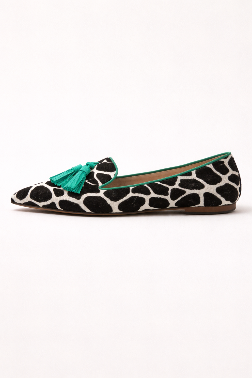 Vrouwen loafers fijne teen dierenprint kwastjes - Zireth