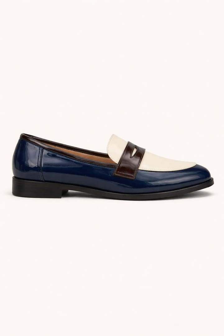 Klassieke mocassins voor dames met lakleren detail aan de voorkant - Noreva