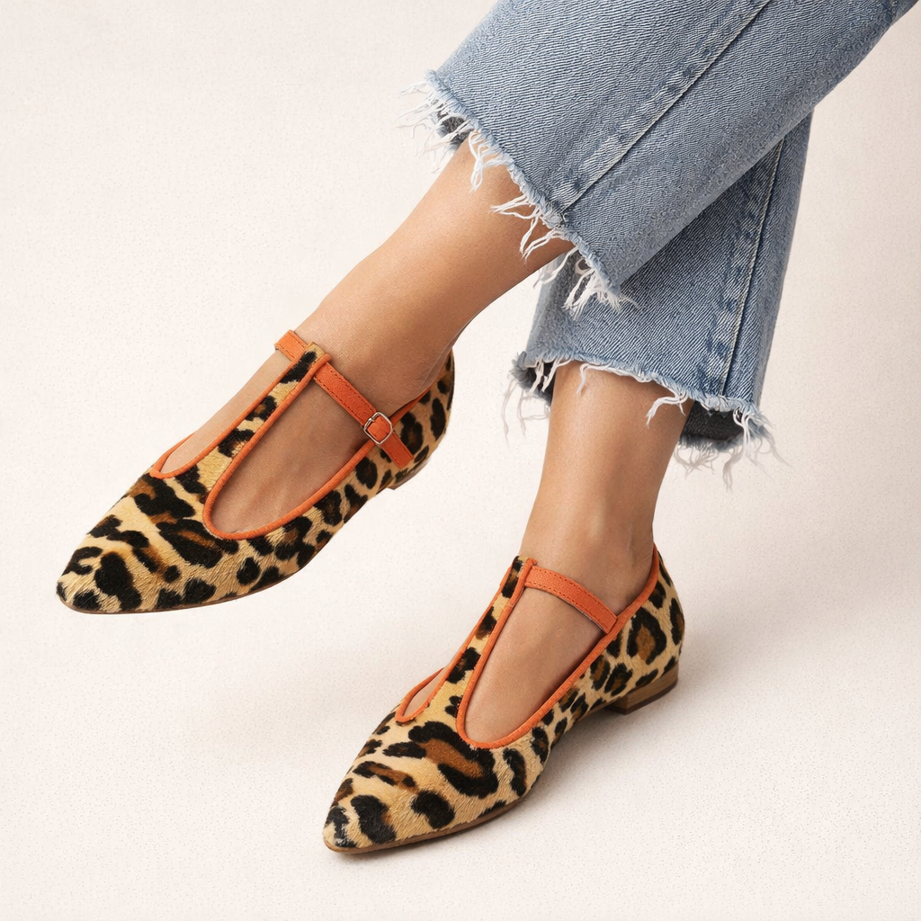 Ballerina's voor dames met dierenprint - Zirela