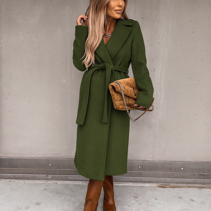 Lange wollen damesjas - Isoria