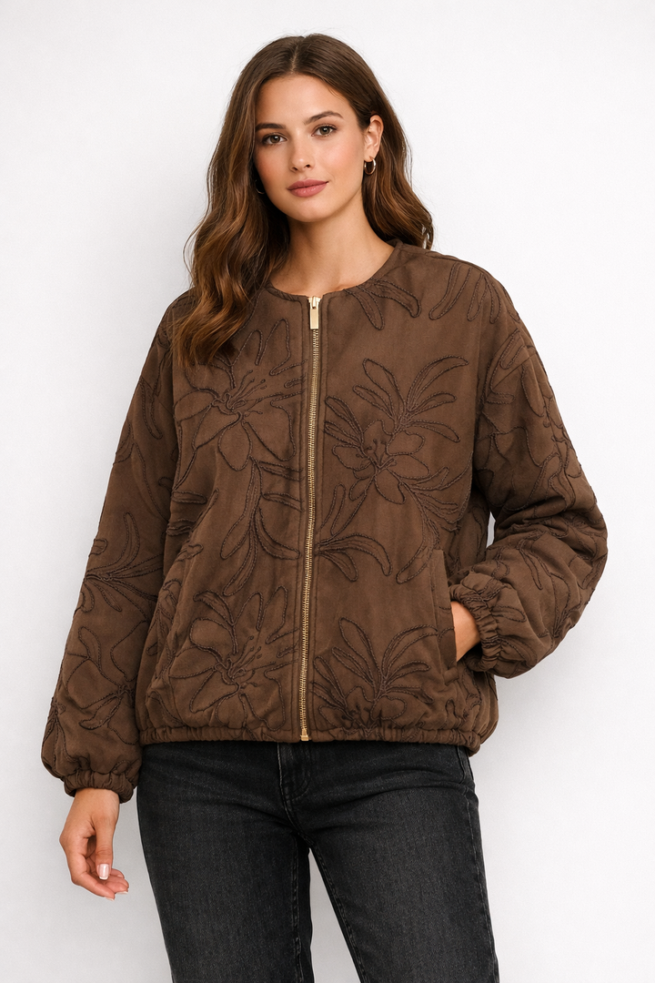 Damesjas met bloemenborduursel - Yrsa