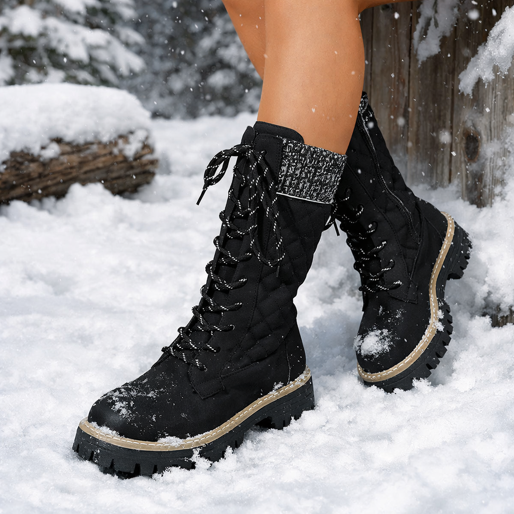 Dameslaarzen met dikke zolen - Melissa