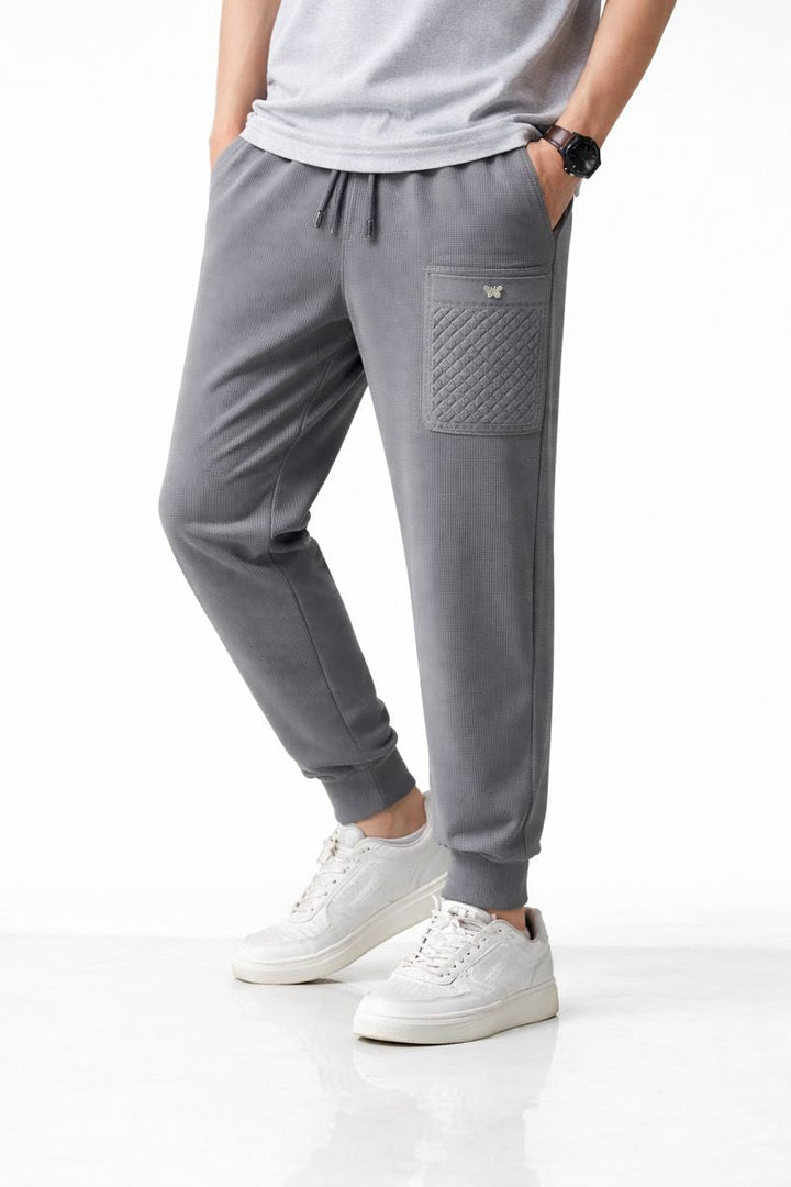 Heren sportbroek met geborduurde zak - André