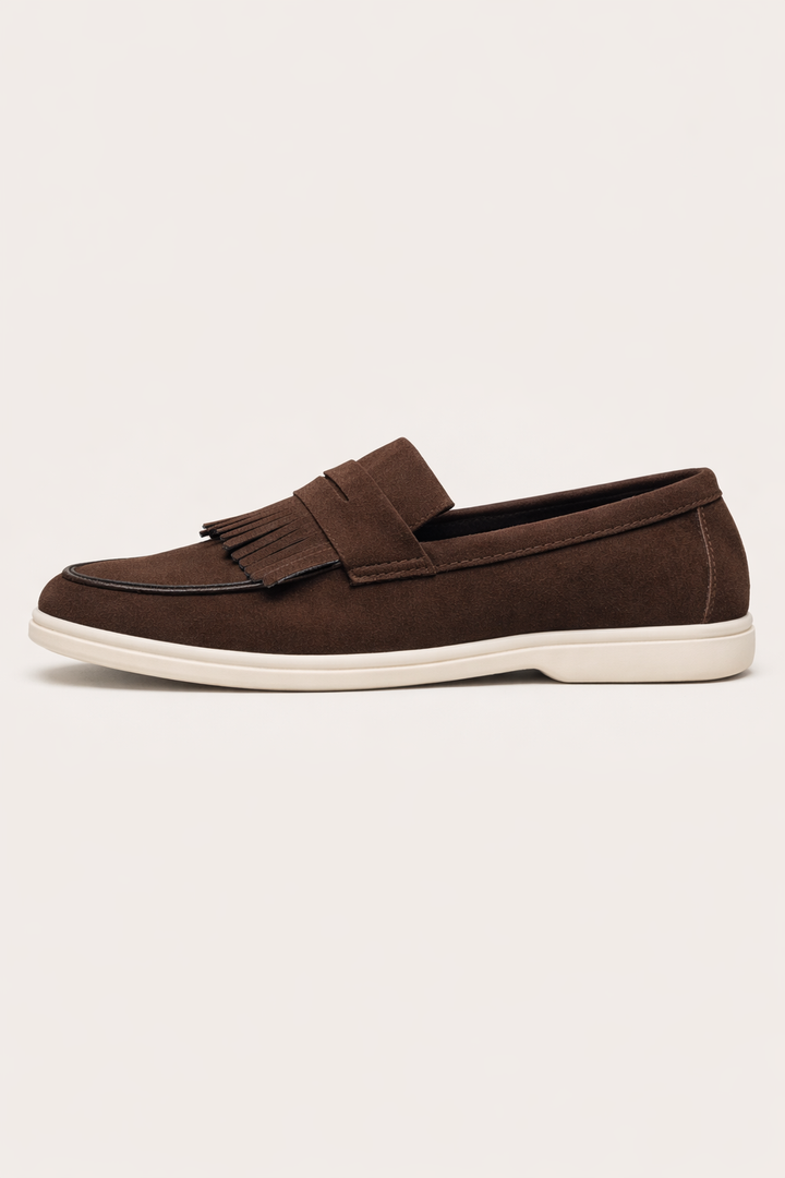 Matte loafers met franjes voor heren - Harrison