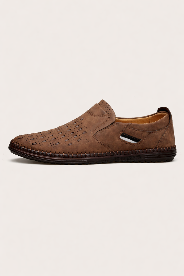 Geperforeerde leren herenschoenen - Dalton