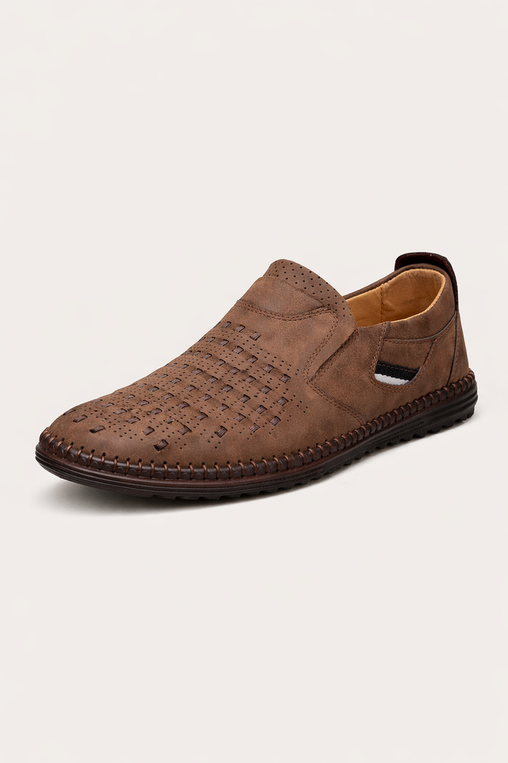 Geperforeerde leren herenschoenen - Dalton