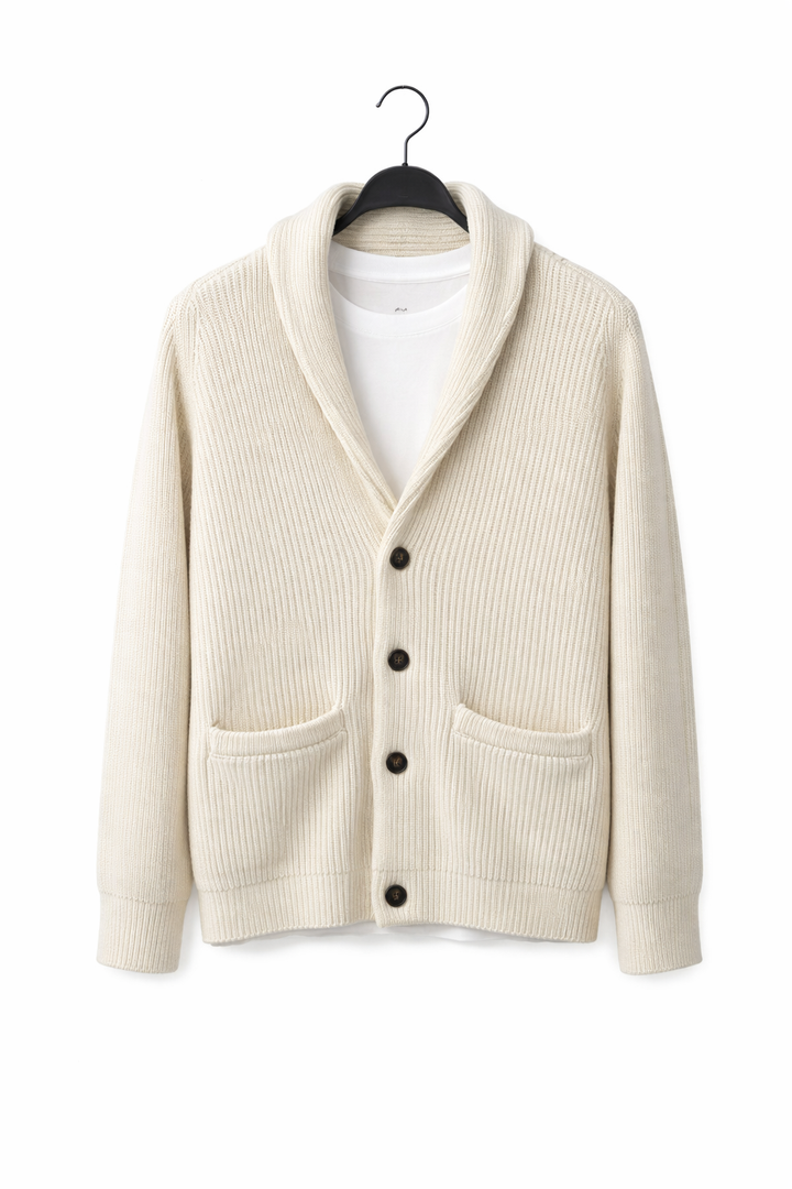 Gebreid herenvest in relaxte stijl - Einar