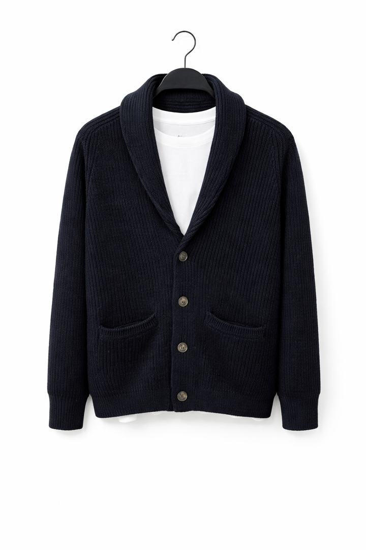 Gebreid herenvest in relaxte stijl - Einar