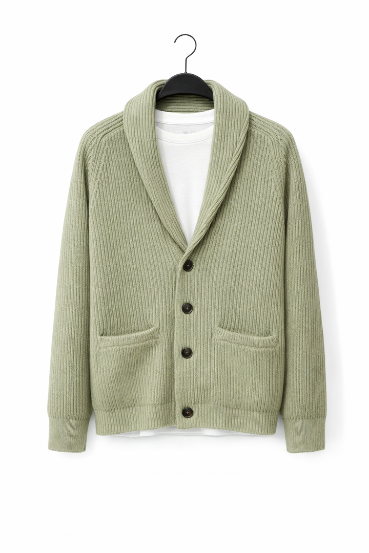 Gebreid herenvest in relaxte stijl - Einar