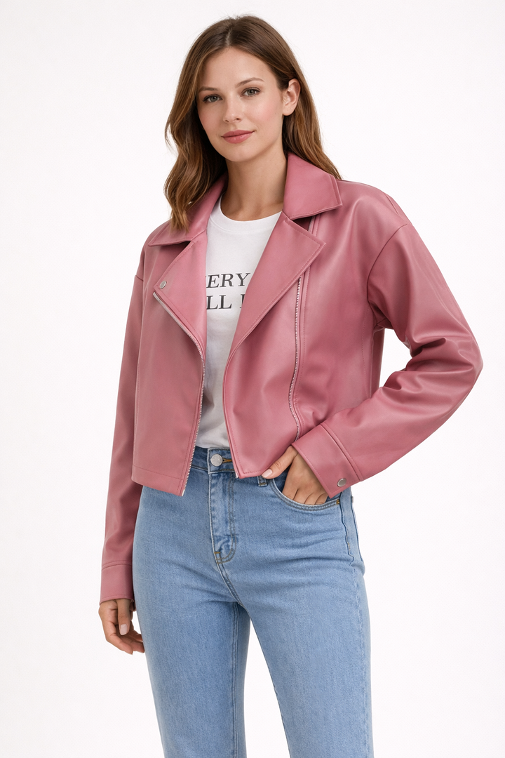 Damesjack met korte ritssluiting in urban stijl - Sirel
