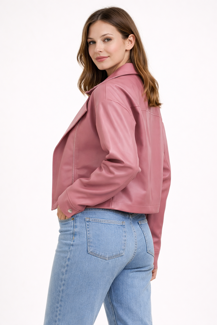 Damesjack met korte ritssluiting in urban stijl - Sirel