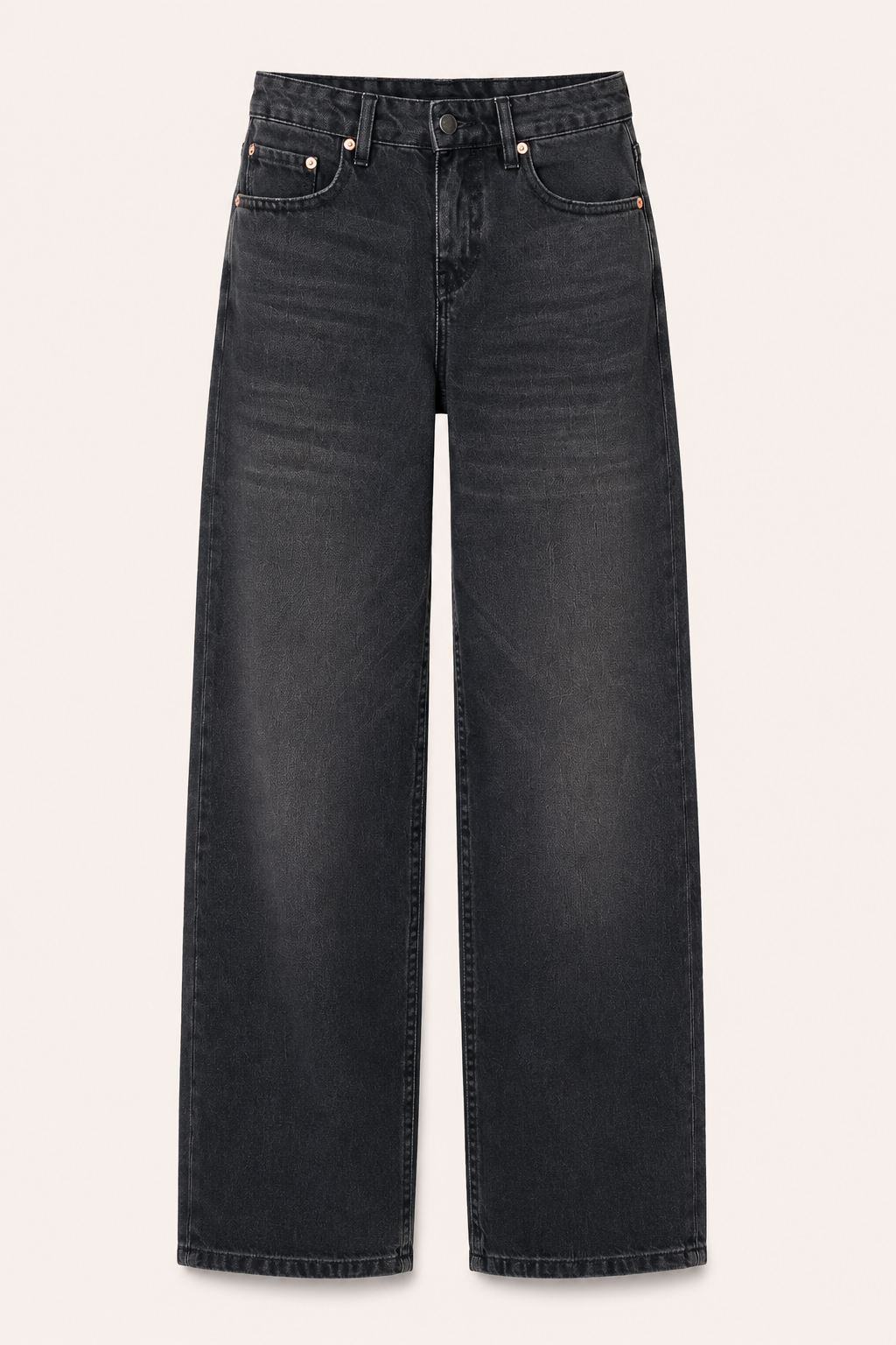 Damesjeans met halflange pijpen en wijde pijpen - Kerstin