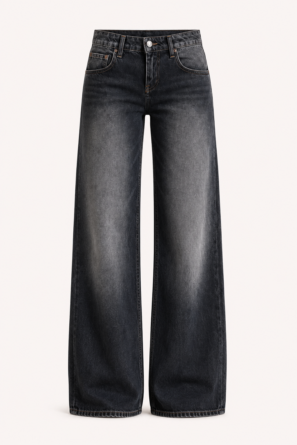 Damesjeans met halflange pijpen en wijde pijpen - Kerstin