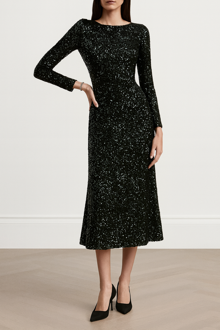 Feestjurk voor dames met pailletten - Elissa