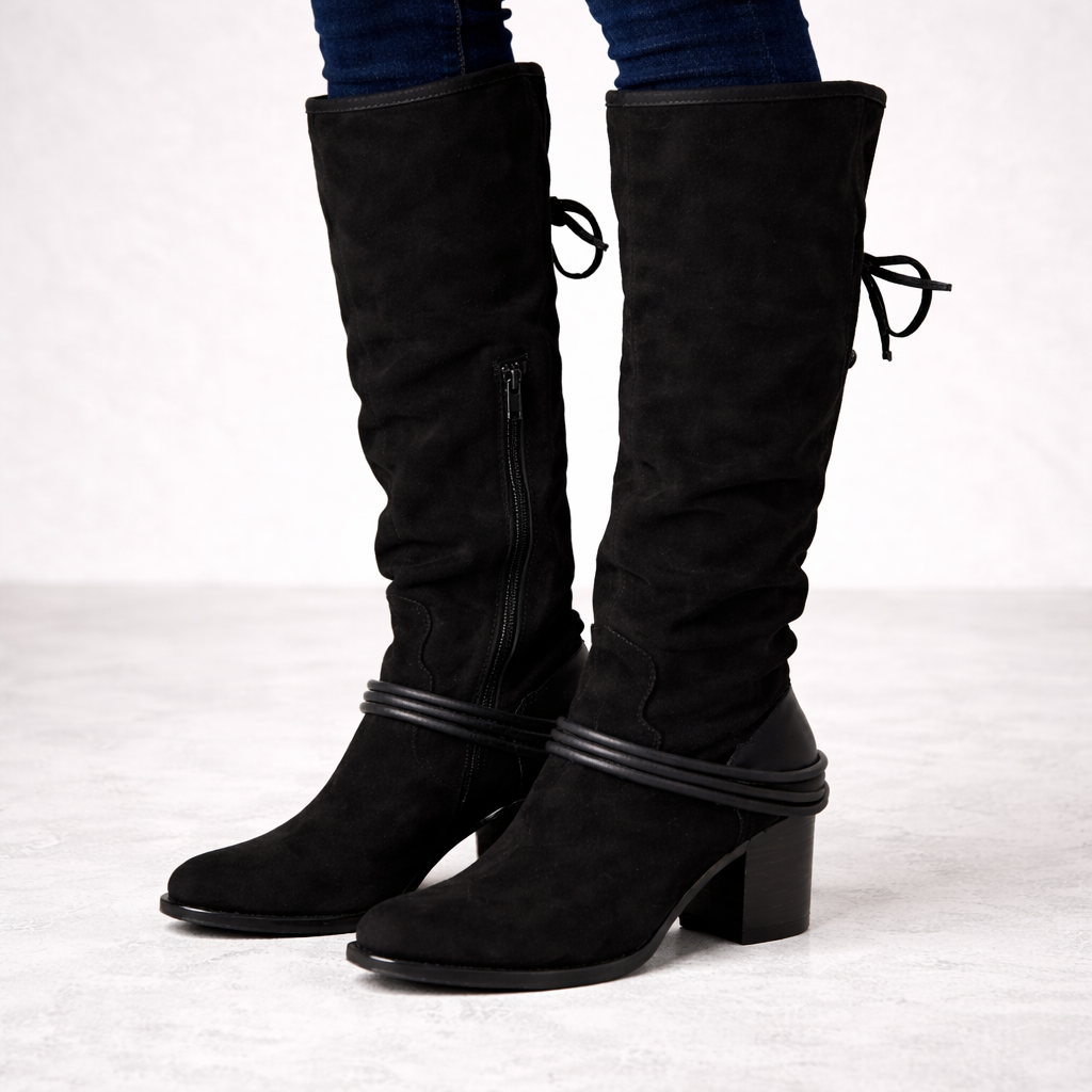 Hoge veterlaarzen voor dames - Sheryl