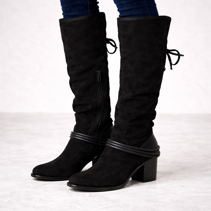 Hoge veterlaarzen voor dames - Sheryl