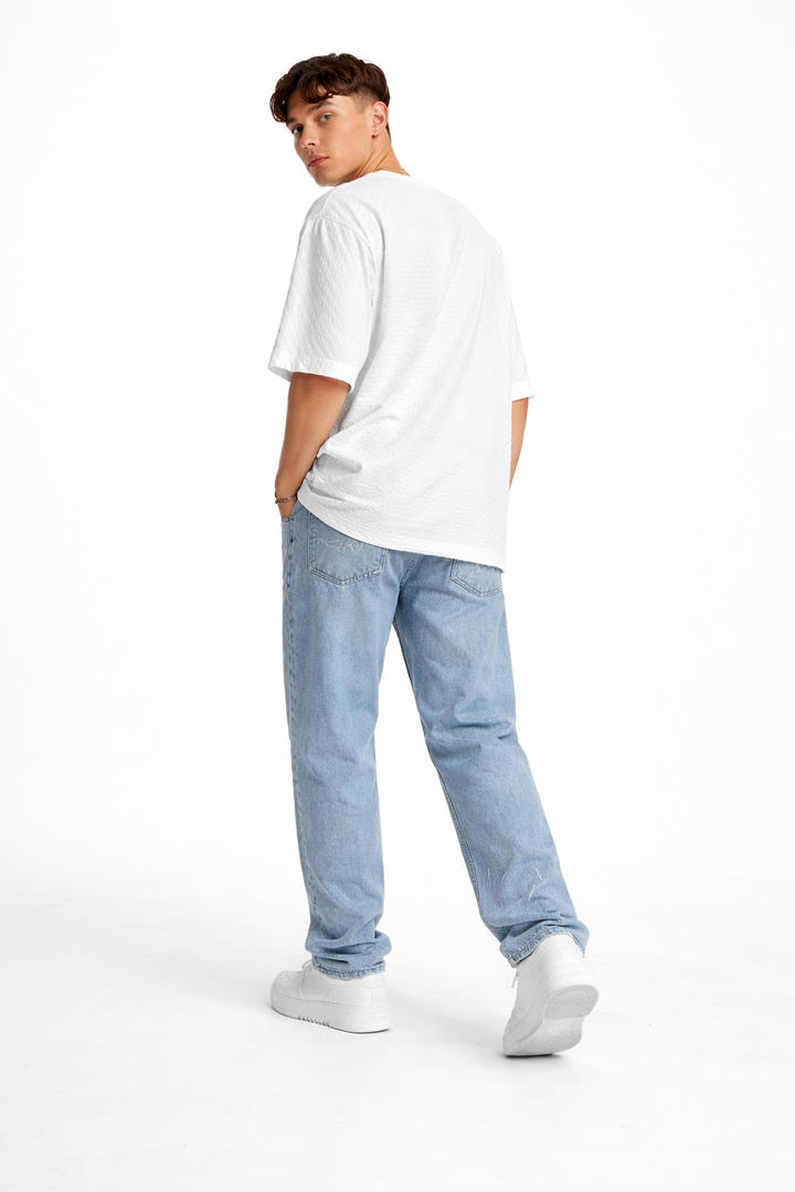 Rechte jeans met print - Svenrik