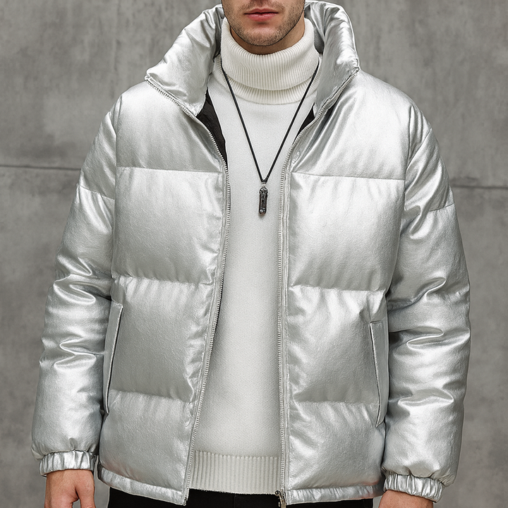 Gewatteerd herenjack met mat effect - Joryn