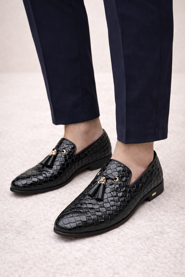 Lakleren herenschoenen met kwast - Feiyang