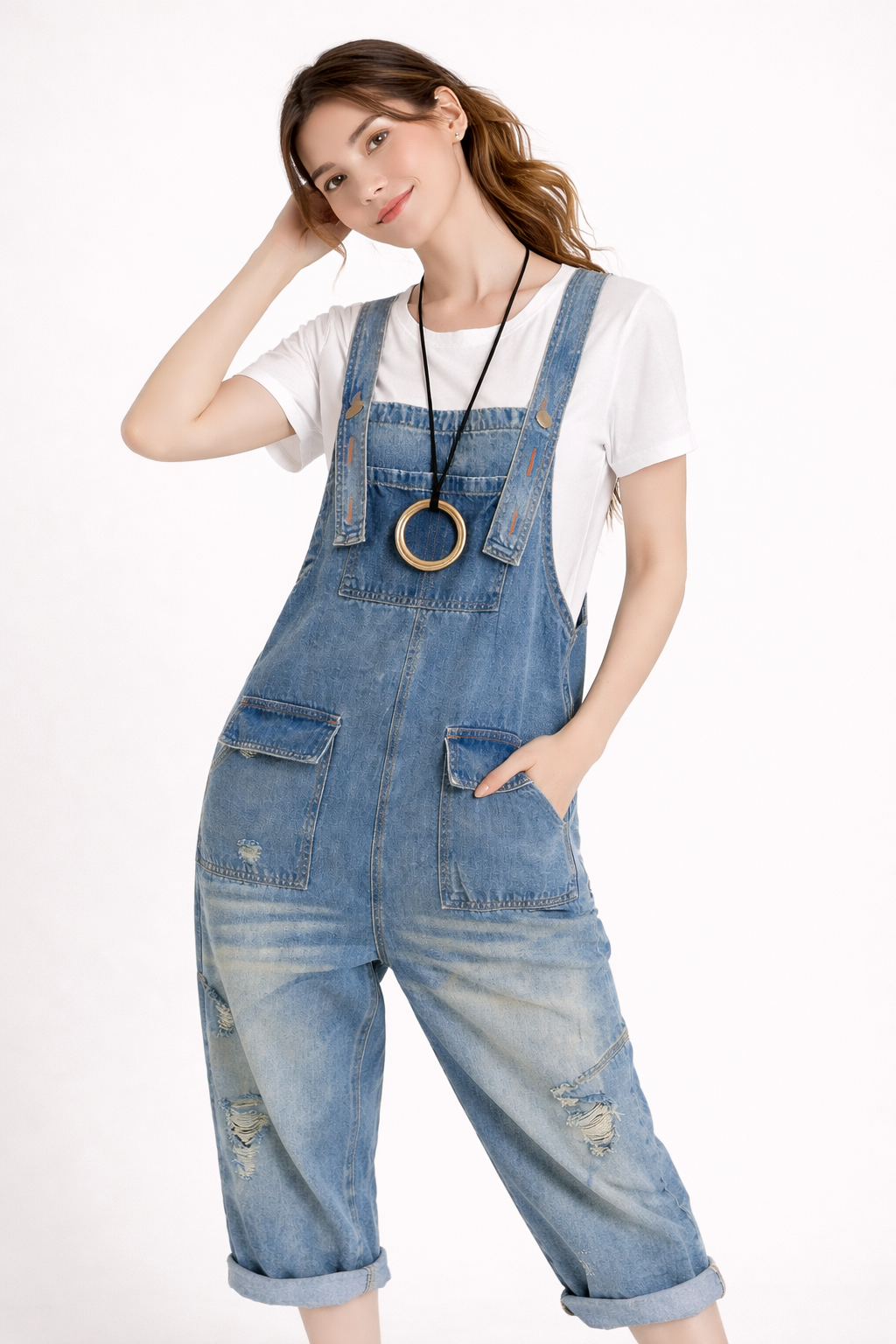 Harem denim overall - Berta