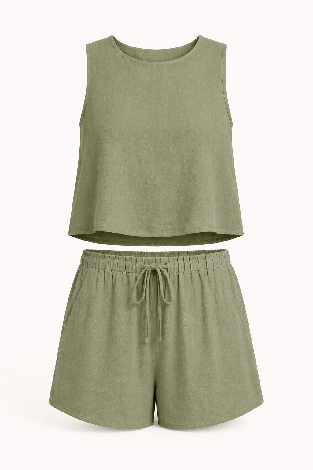 Dames zomerset mouwloos topje en korte broek - Anika