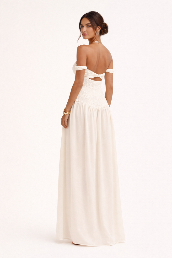 Maxi-jurk voor dames met split - Helga