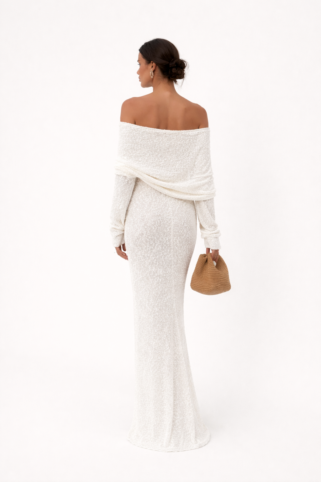 Off-the-shoulder maxi jurk voor dames - Adelheid