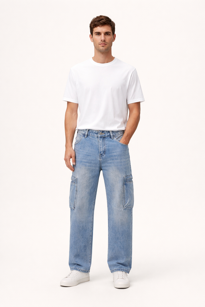 Rechte cargo herenjeans - Falko