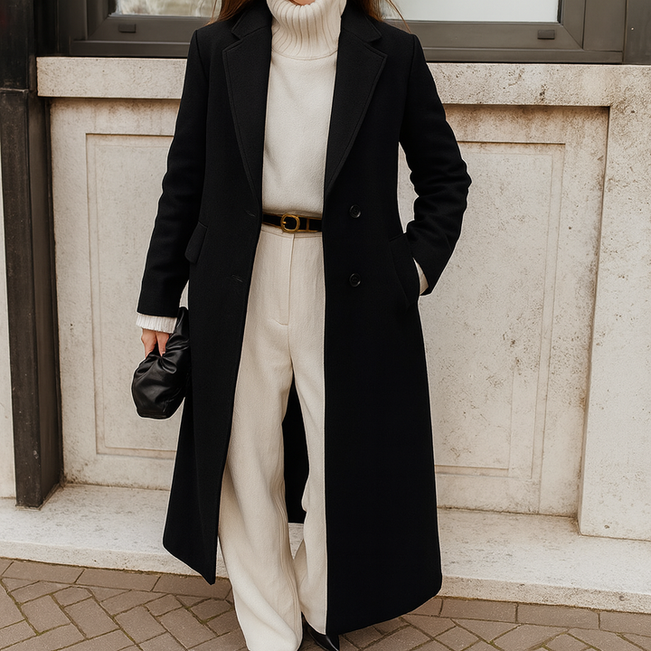 Lange elegante jas - Heidi