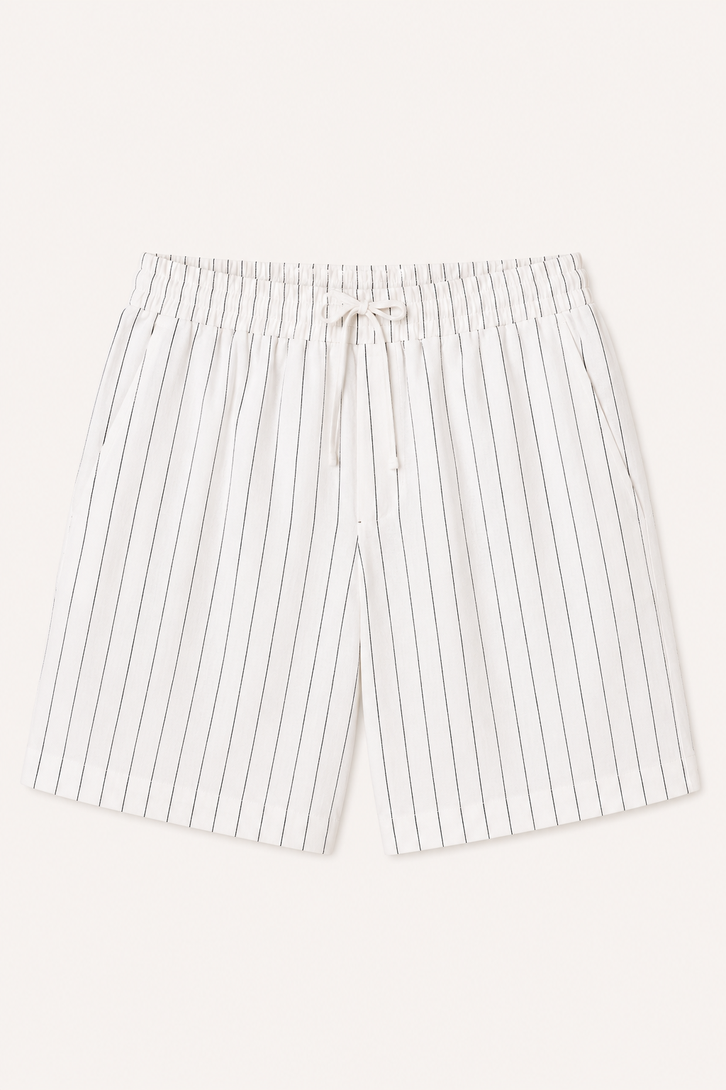 Linnen casual herenbroek met elastisch koord in de taille - Levin